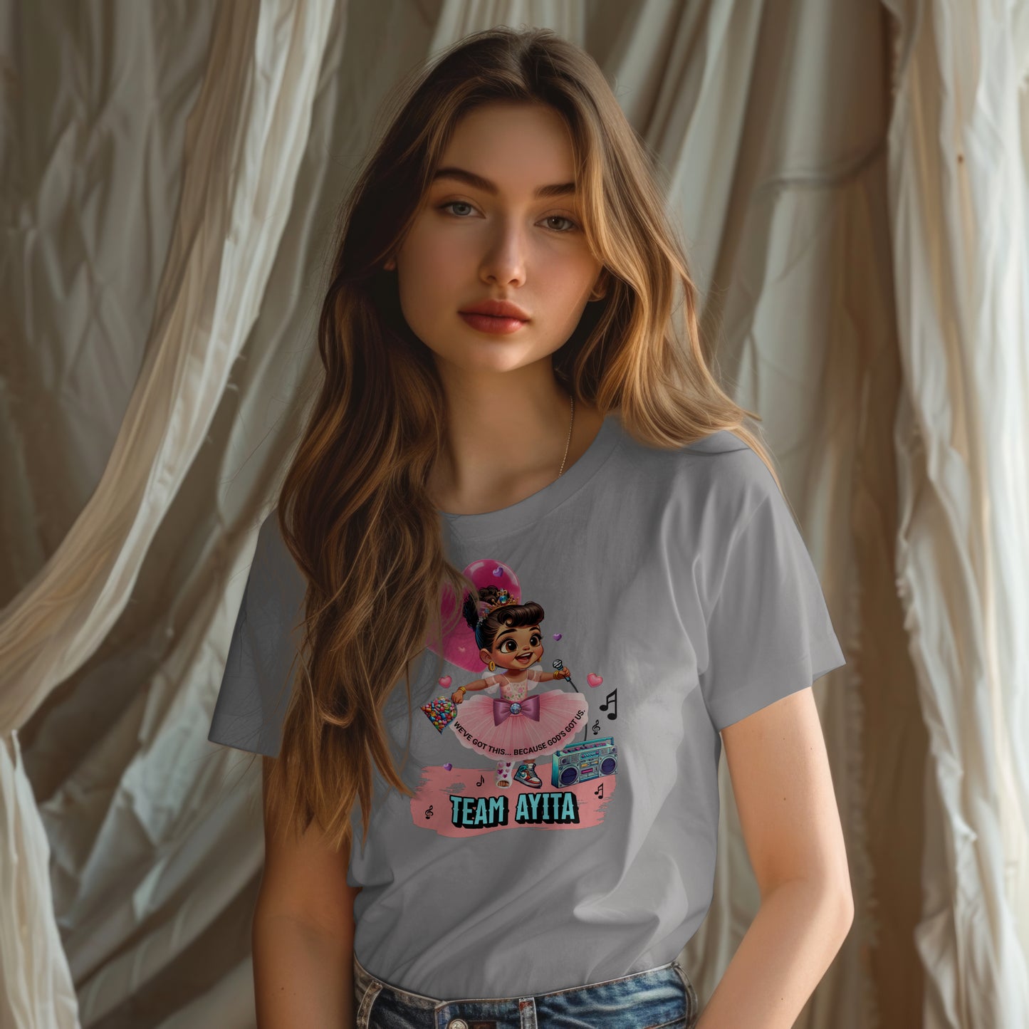 AYITA'S SHORT SLEEVE TEE - GREY